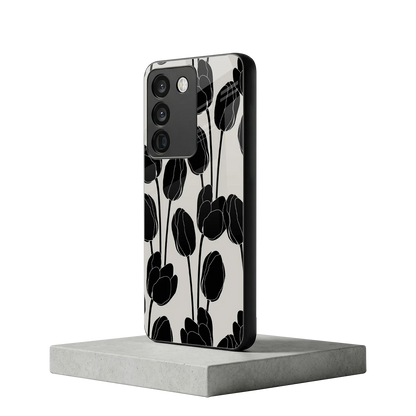 Midnight Rose vivo y200 5g mobile cover | shockproof glass phone case