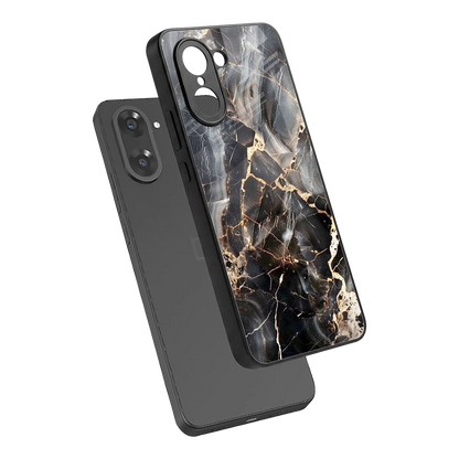 Midnight Veins sleek oneplus nord ce5 5g cover with tempered glass back and TPU edges