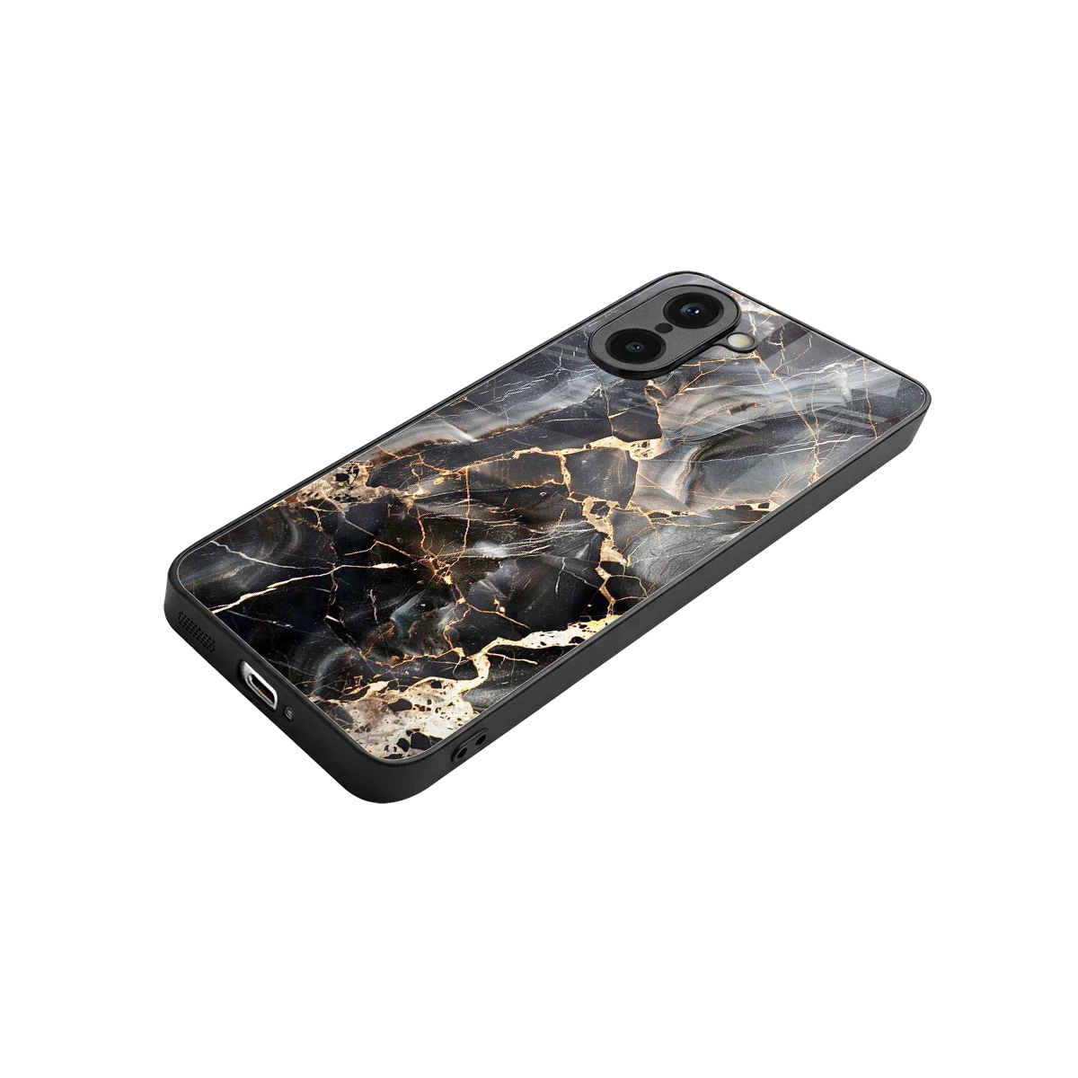 Midnight Veins stylish phone case for oneplus nord ce5 5g | glossy glass and slim fit