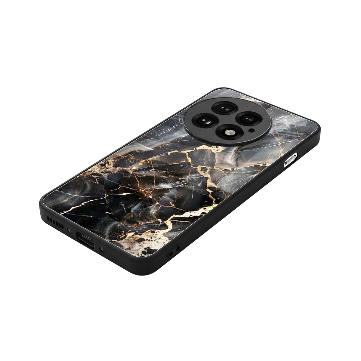 Midnight Veins stylish phone case for oneplus 13 | glossy glass and slim fit