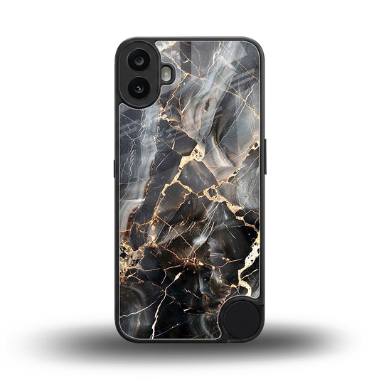 Midnight Veins back phone cover | glass case for cmf nothing phone 1