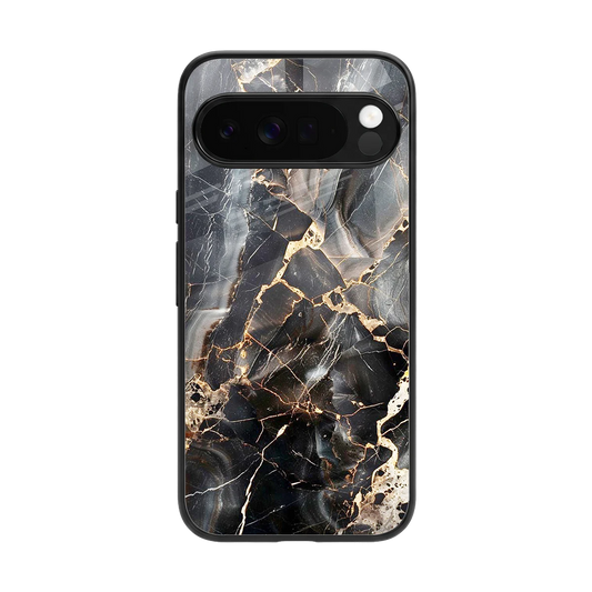 Midnight Veins back phone cover | glass case for google pixel 10 pro xl