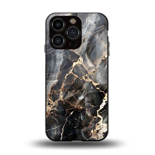 Midnight Veins back phone cover | glass case for iphone 13 pro