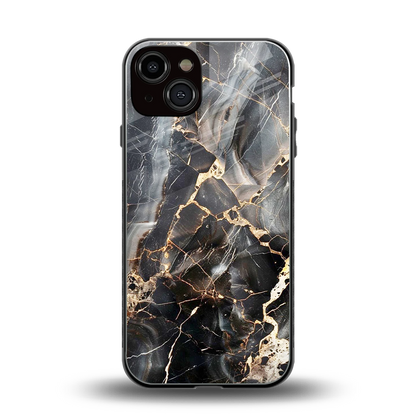 Midnight Veins back phone cover | glass case for iphone 14