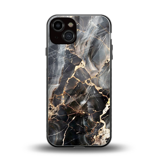 Midnight Veins back phone cover | glass case for iphone 14