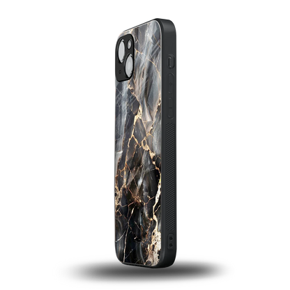 Midnight Veins iphone 15 plus mobile cover | shockproof glass phone case