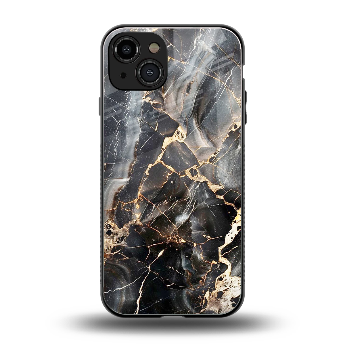 Midnight Veins back phone cover | glass case for iphone 15