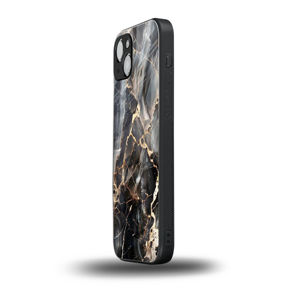 Midnight Veins iphone 15 mobile cover | shockproof glass phone case