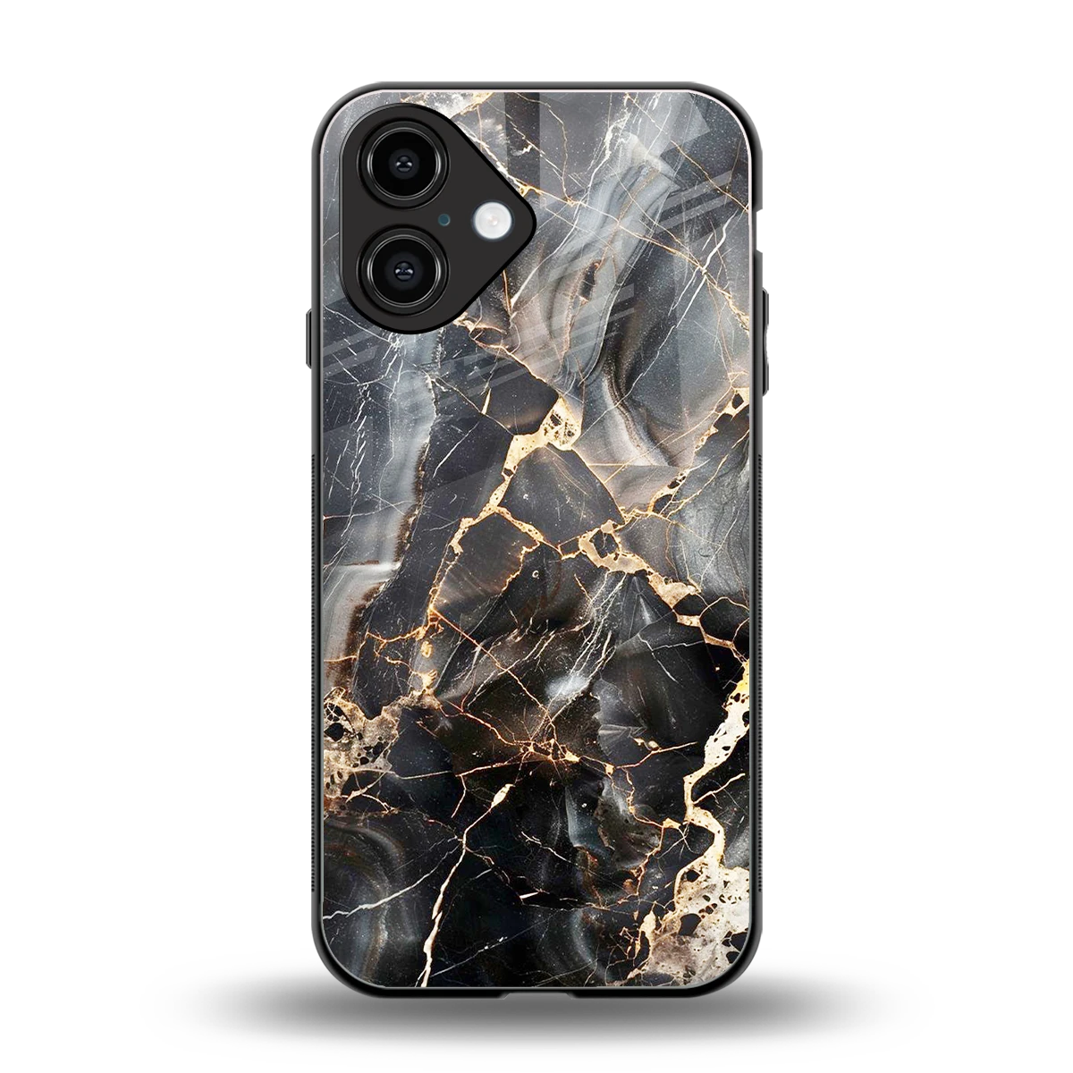 Midnight Veins back phone cover | glass case for iphone 16