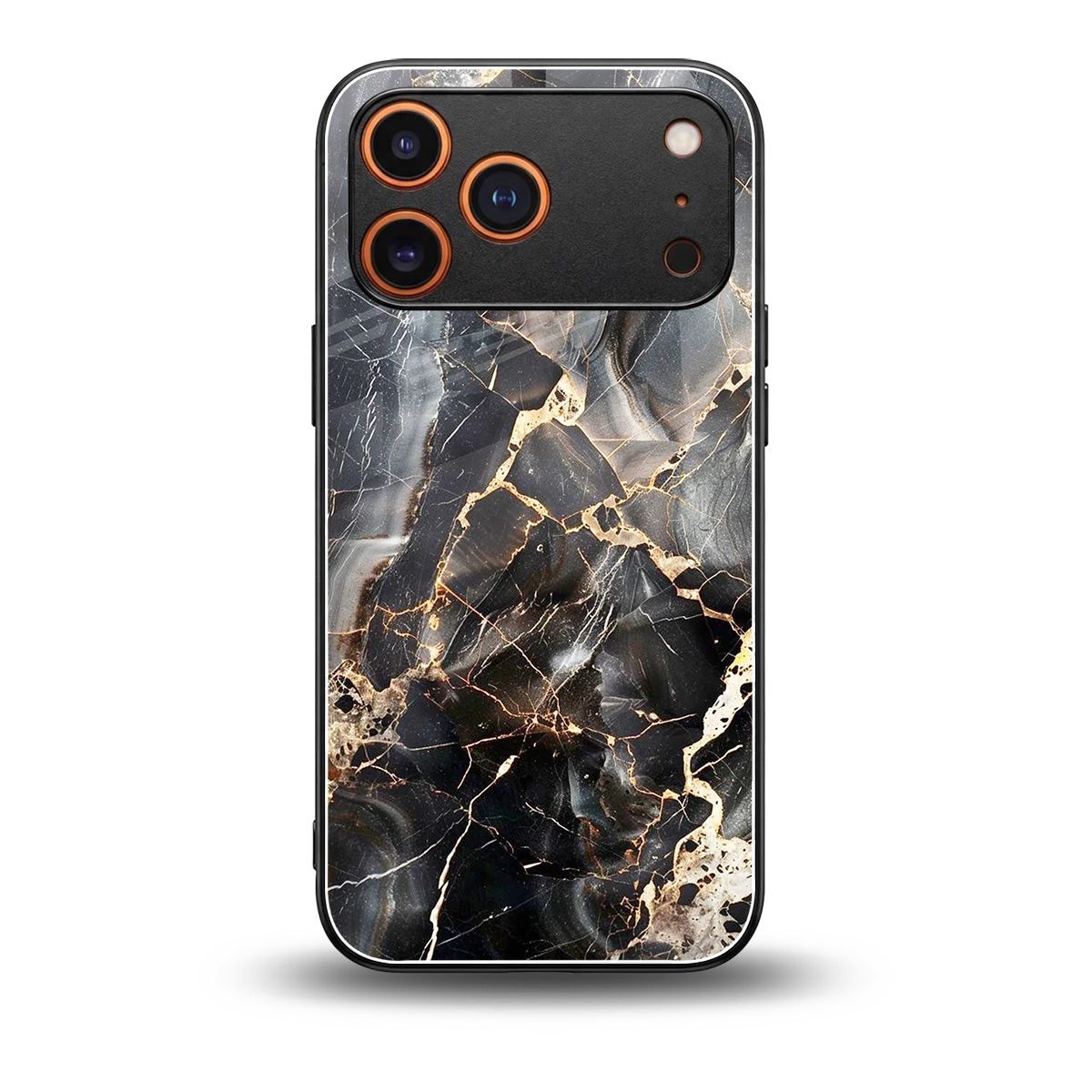 Midnight Veins back phone cover | glass case for iphone 17 pro