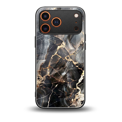 Midnight Veins back phone cover | glass case for iphone 17 pro