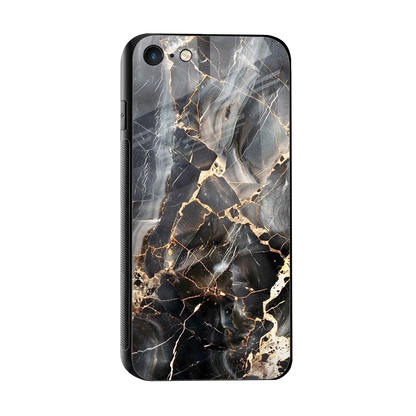 Midnight Veins sleek iphone 7 cover with tempered glass back and TPU edges