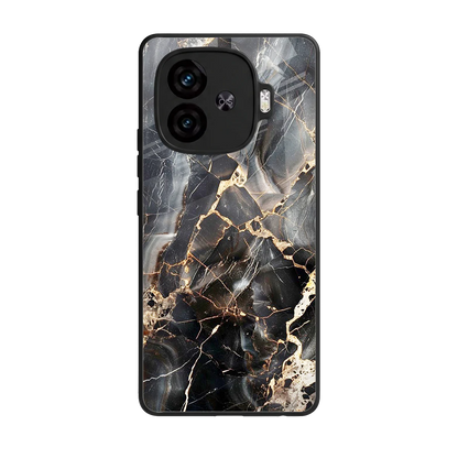 Midnight Veins back phone cover | glass case for iqoo neo 10r 5g