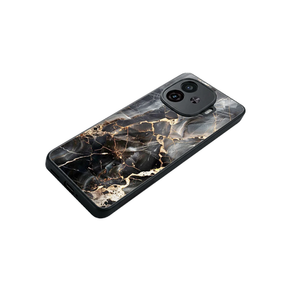 Midnight Veins stylish phone case for iqoo neo 10r 5g | glossy glass and slim fit