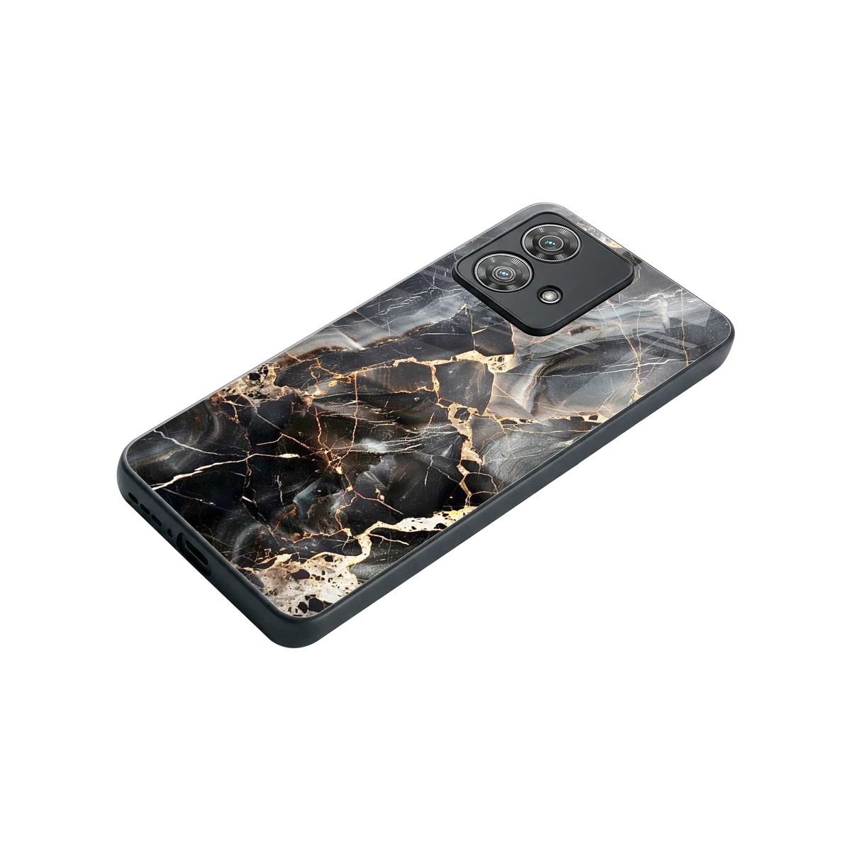 Midnight Veins stylish phone case for motorola edge 40 neo 5g | glossy glass and slim fit