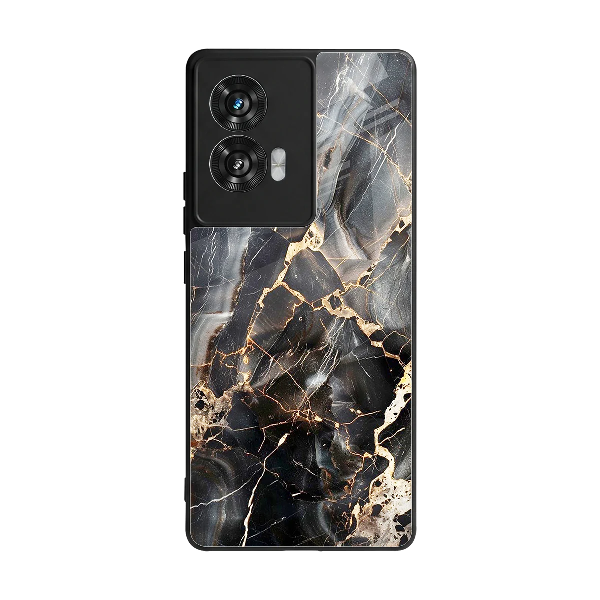 Midnight Veins back phone cover | glass case for motorola edge 50 fusion