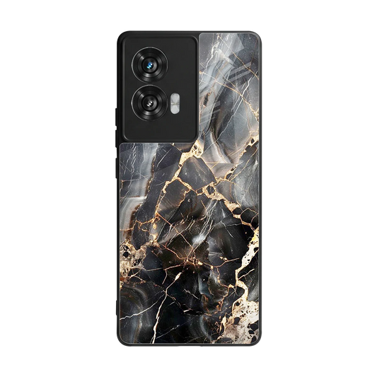 Midnight Veins back phone cover | glass case for motorola edge 50 fusion