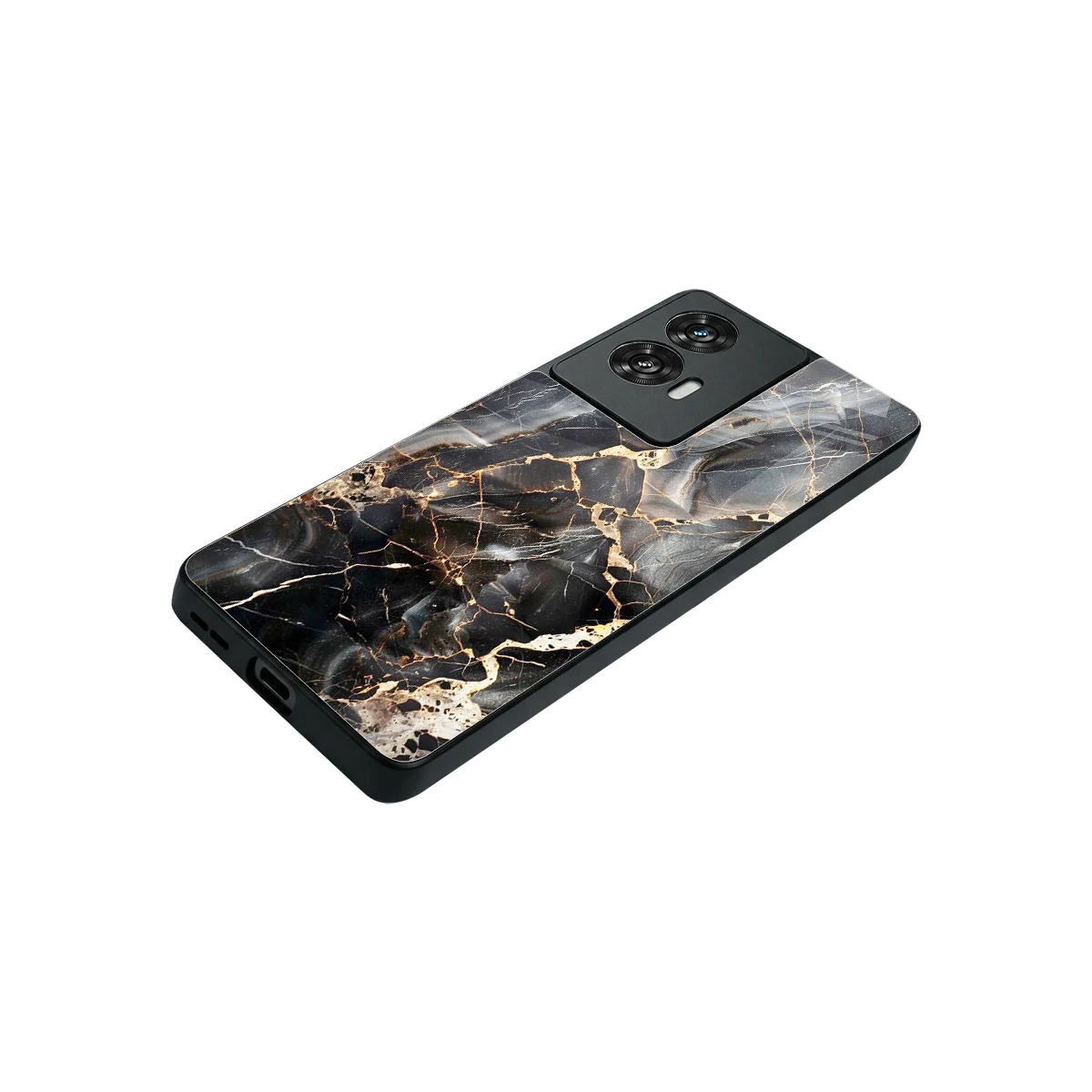 Midnight Veins stylish phone case for motorola edge 50 fusion | glossy glass and slim fit