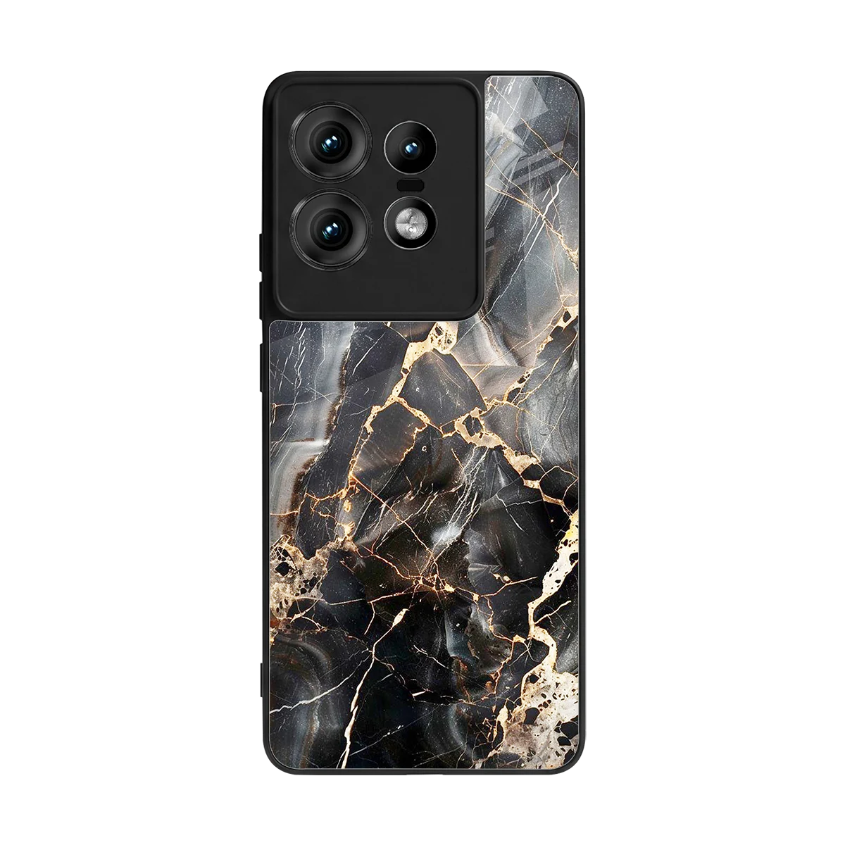 Midnight Veins back phone cover | glass case for motorola edge 50 pro