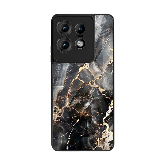 Midnight Veins back phone cover | glass case for motorola edge 50 pro