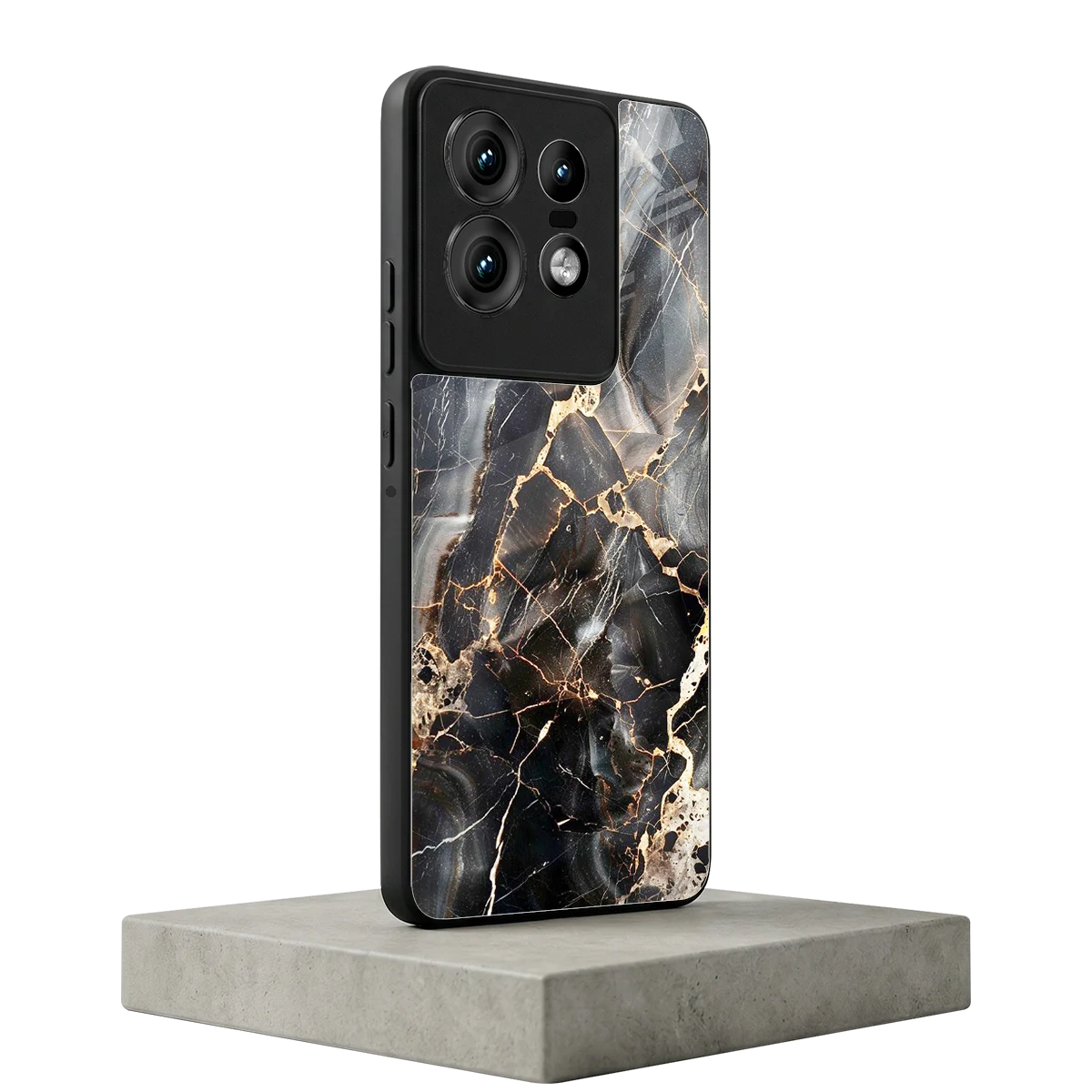 Midnight Veins motorola edge 50 pro mobile cover | shockproof glass phone case