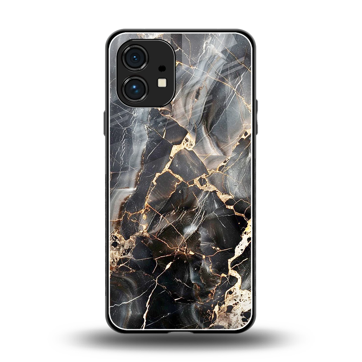 Midnight Veins back phone cover | glass case for nothing phone 1