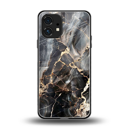 Midnight Veins back phone cover | glass case for nothing phone 1
