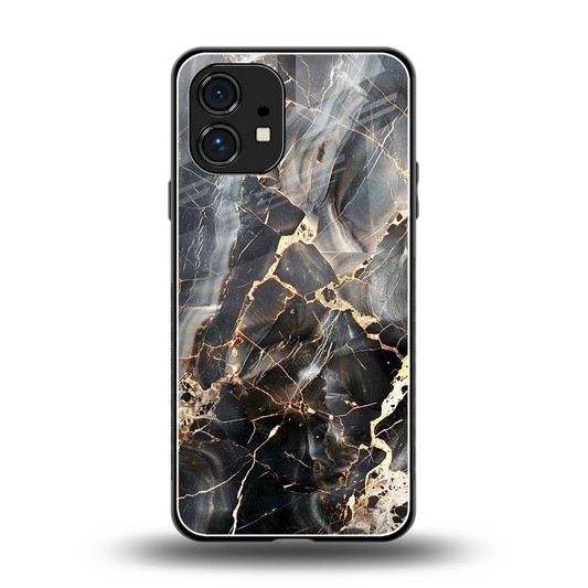 Midnight Veins back phone cover | glass case for nothing phone 1