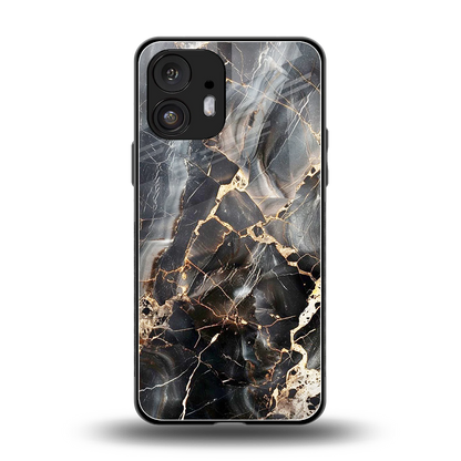 Midnight Veins back phone cover | glass case for nothing phone 2