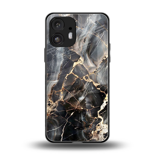 Midnight Veins back phone cover | glass case for nothing phone 2