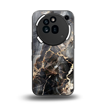Midnight Veins back phone cover | glass case for nothing phone 3a pro