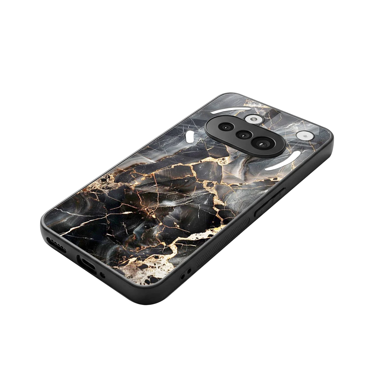 Midnight Veins stylish phone case for nothing phone 3a | glossy glass and slim fit