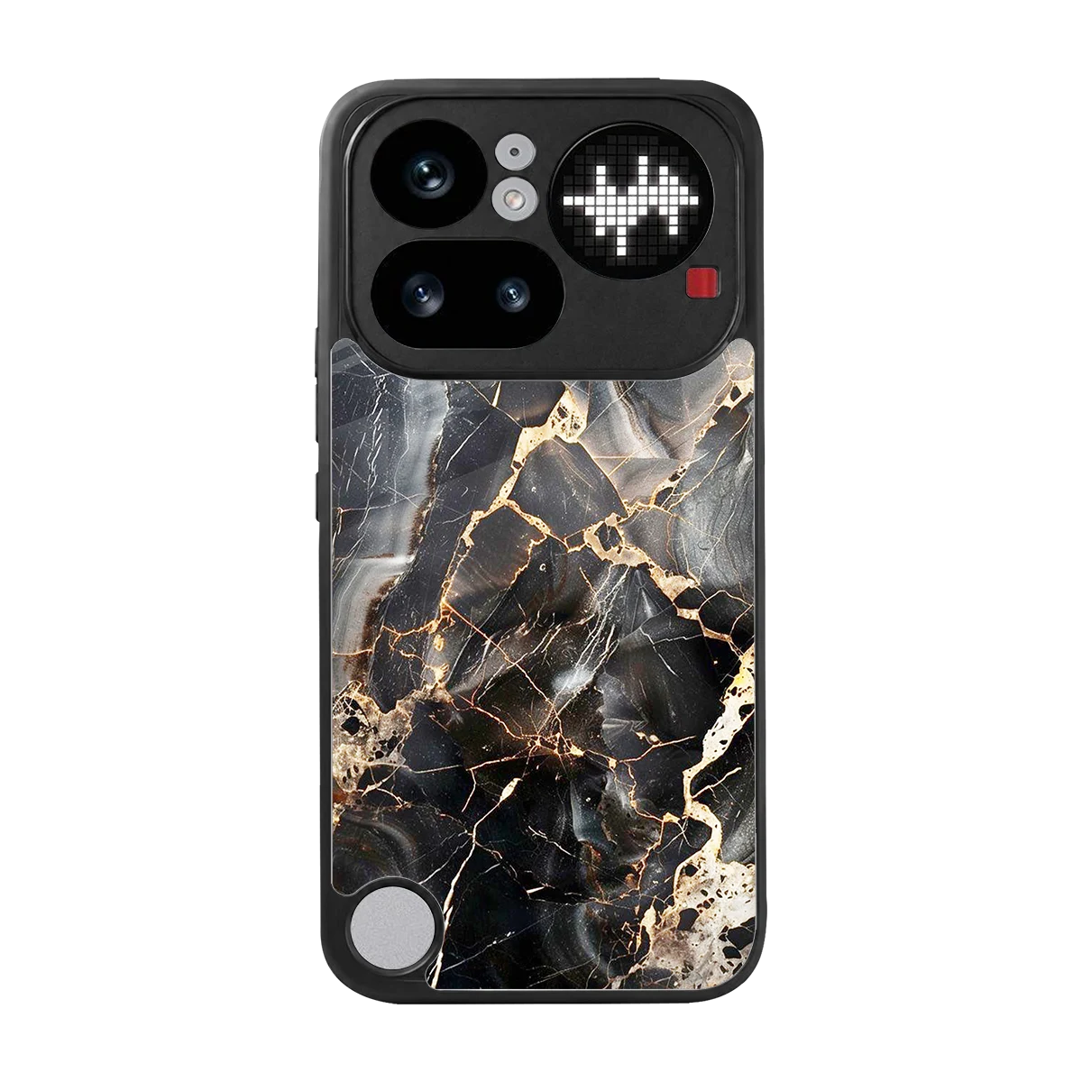 Midnight Veins back phone cover | glass case for nothing phone 4a pro