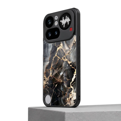 Midnight Veins nothing phone 4a pro mobile cover | shockproof glass phone case