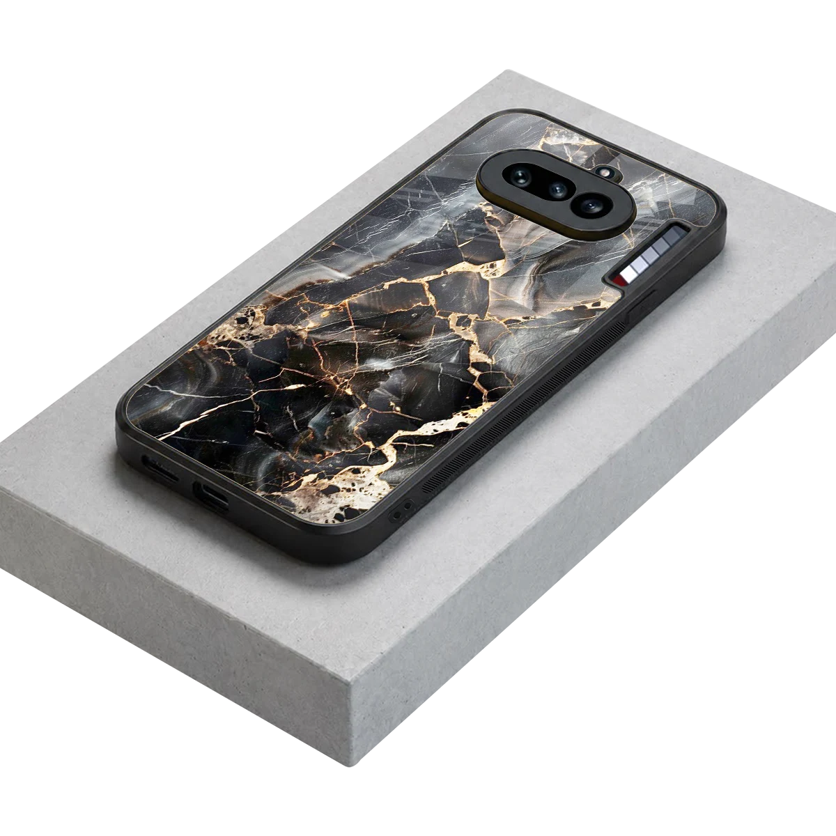 Midnight Veins stylish phone case for nothing phone 4a | glossy glass and slim fit