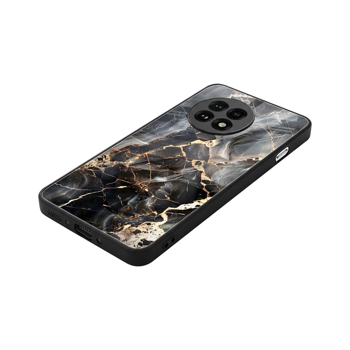 Midnight Veins stylish phone case for oneplus 13r | glossy glass and slim fit