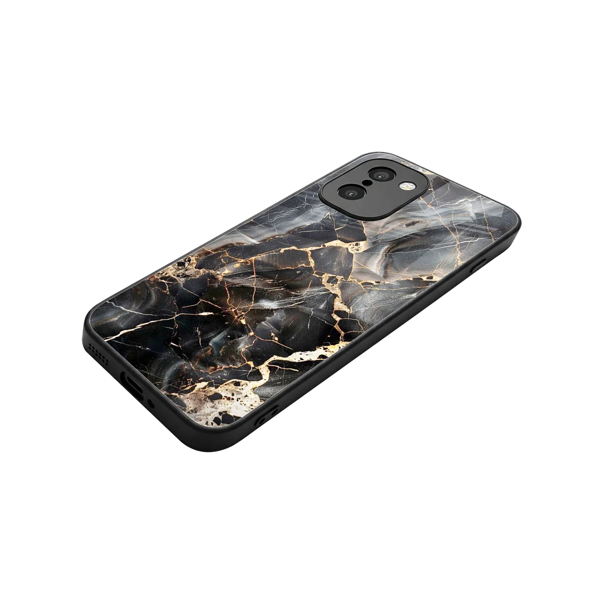 Midnight Veins stylish phone case for oneplus 15r | glossy glass and slim fit