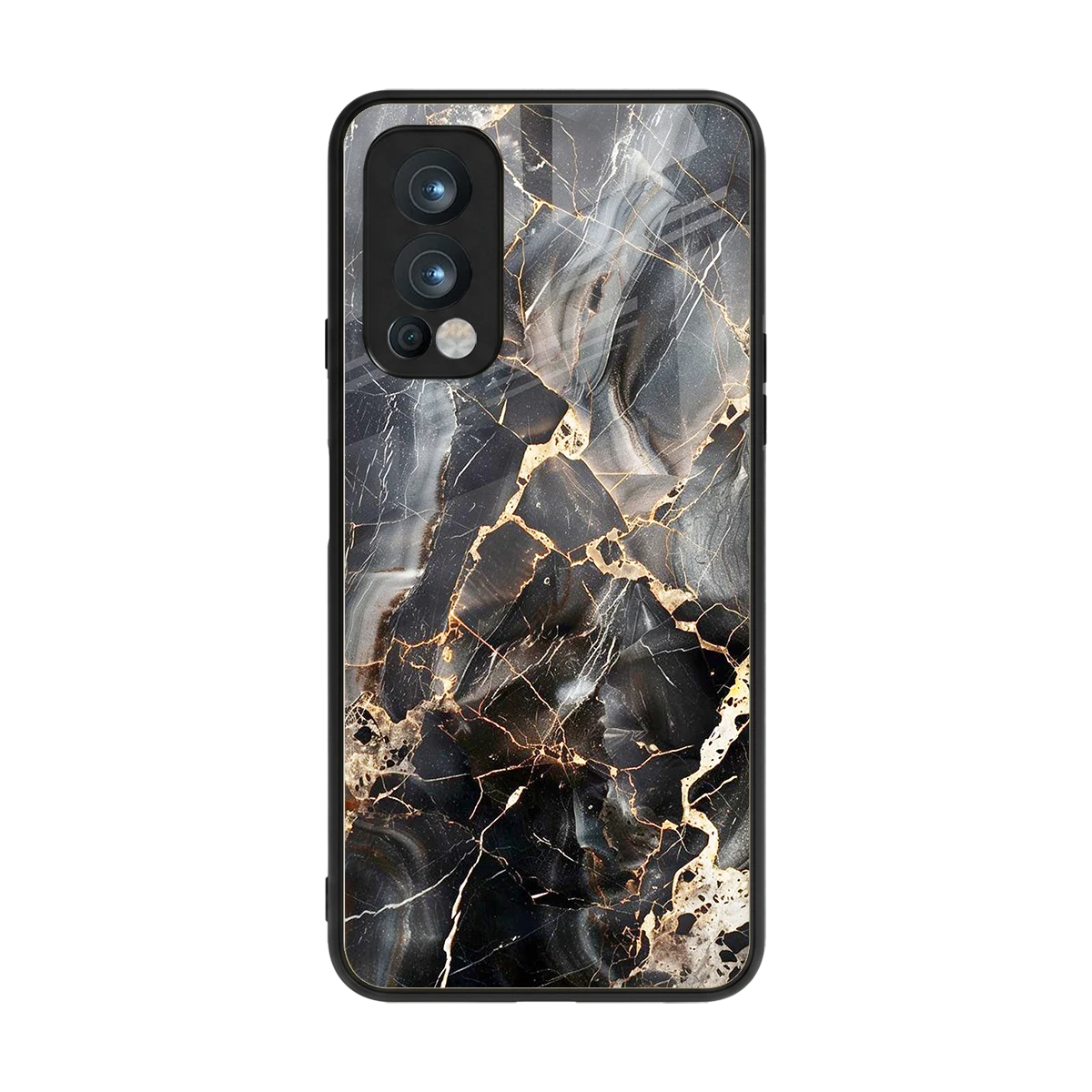 Midnight Veins back phone cover | glass case for oneplus nord 2