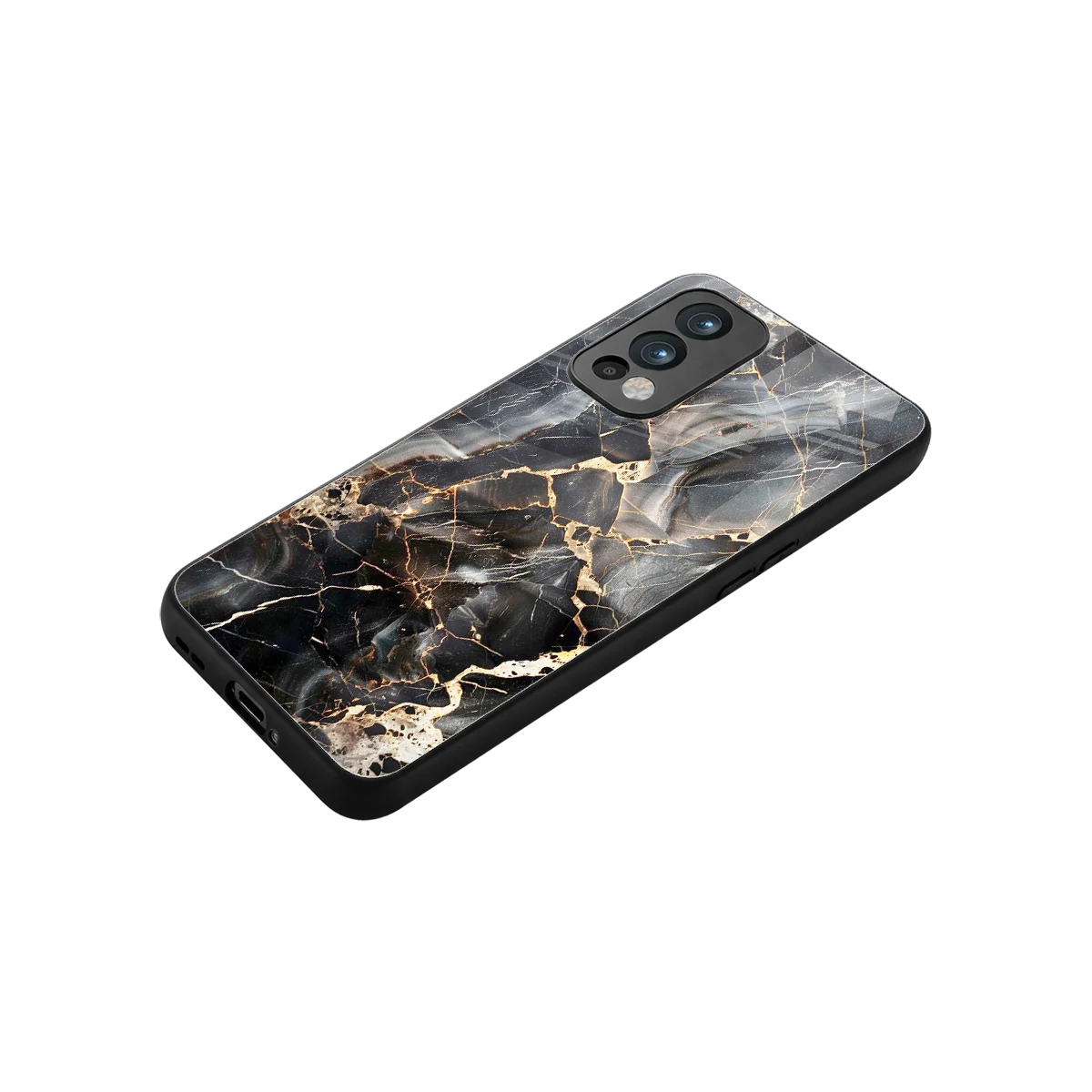 Midnight Veins stylish phone case for oneplus nord 2 | glossy glass and slim fit