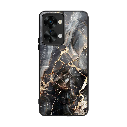 Midnight Veins back phone cover | glass case for oneplus nord 2t