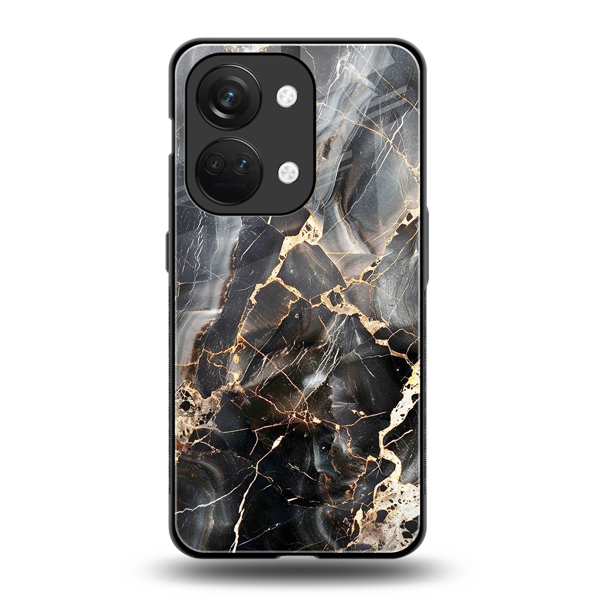 Midnight Veins back phone cover | glass case for oneplus nord 3