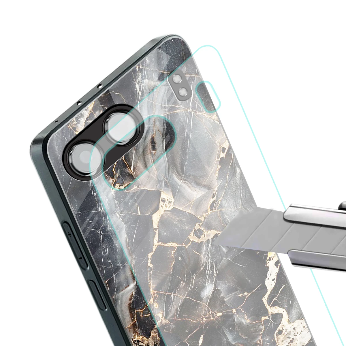 Midnight Veins stylish phone case for oneplus nord 4 | glossy glass and slim fit