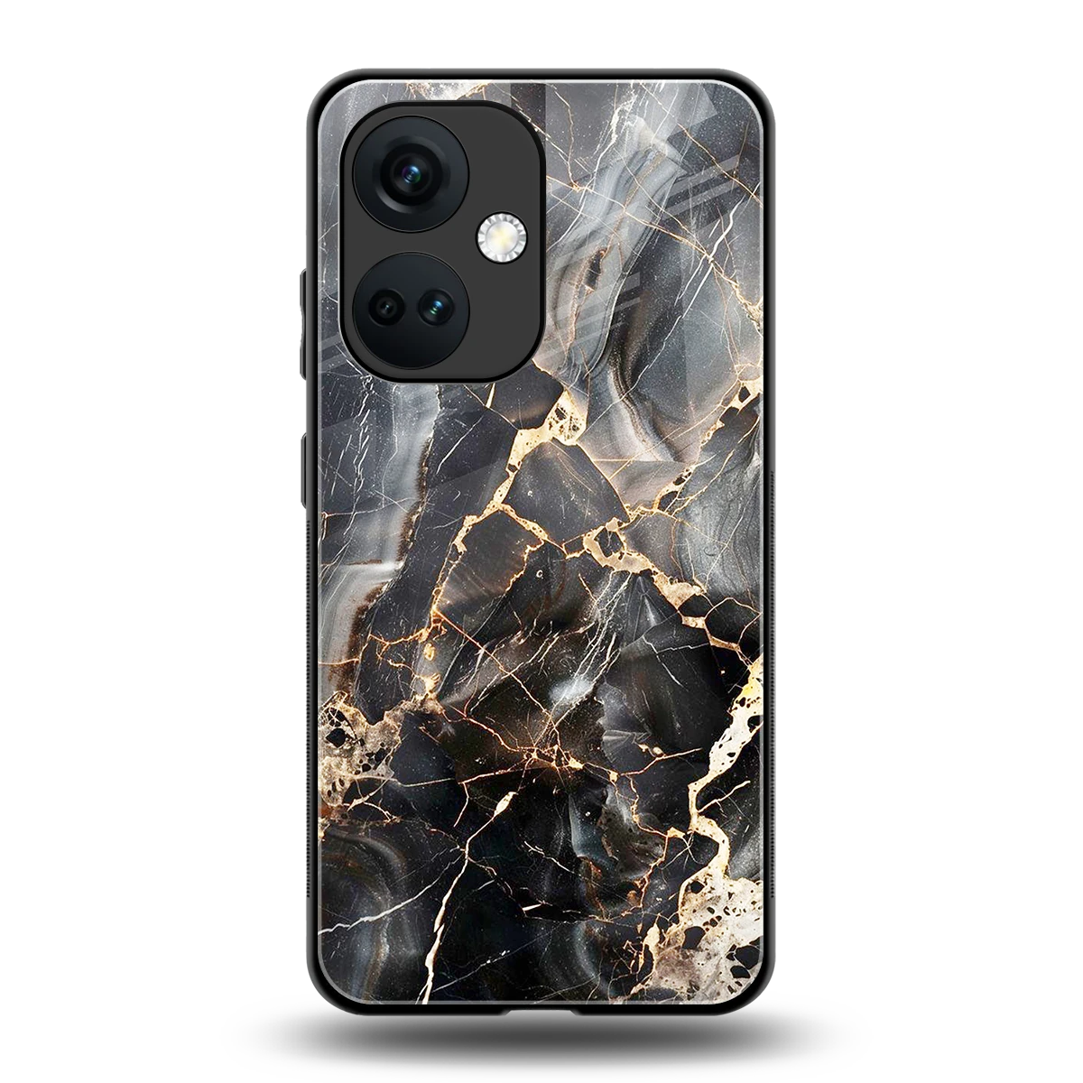 Midnight Veins back phone cover | glass case for oneplus nord ce 3