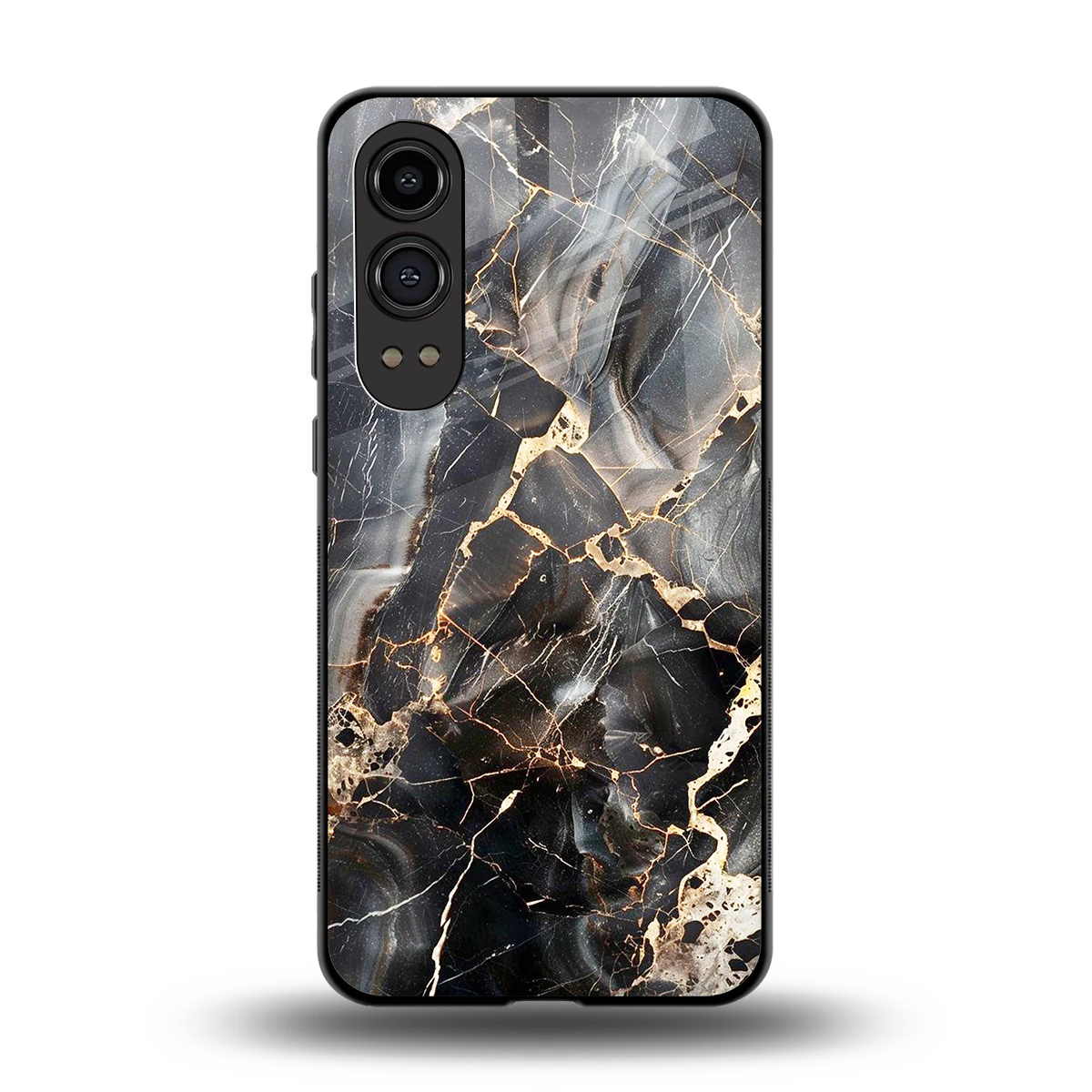 Midnight Veins back phone cover | glass case for oneplus nord ce 4 lite