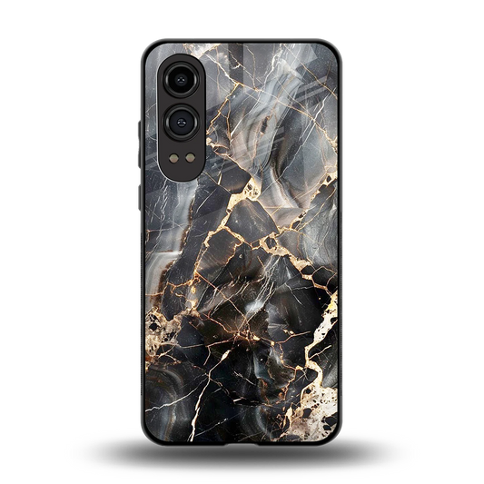 Midnight Veins back phone cover | glass case for oneplus nord ce 4 lite