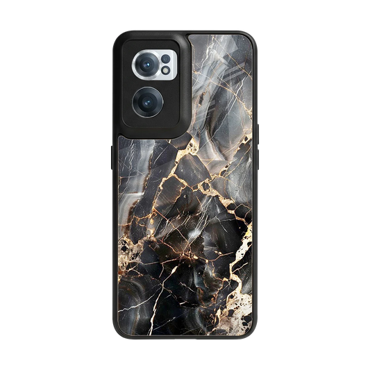 Midnight Veins back phone cover | glass case for oneplus nord ce 2