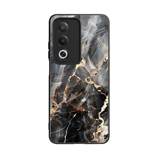 Midnight Veins back phone cover | glass case for oppo a3 pro