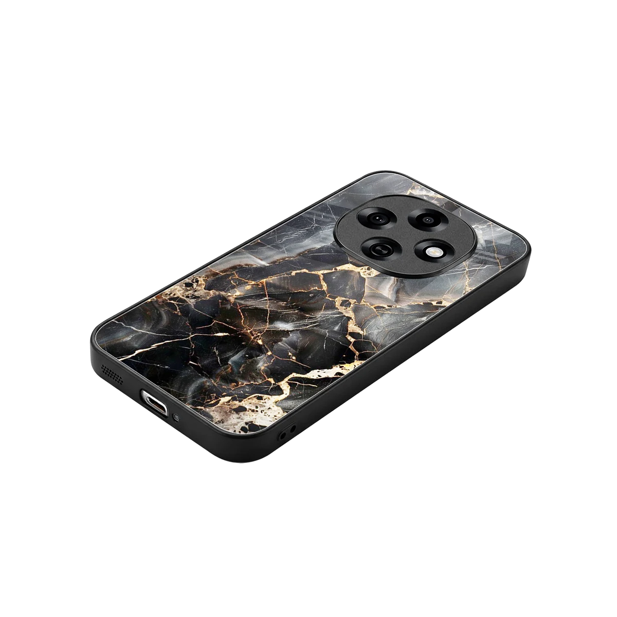 Midnight Veins stylish phone case for oppo f31 pro 5g | glossy glass and slim fit