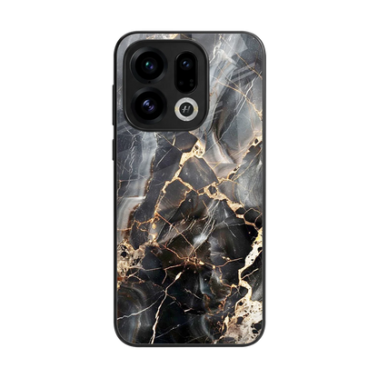 Midnight Veins back phone cover | glass case for oppo find x9