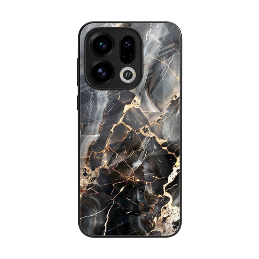 Midnight Veins back phone cover | glass case for oppo find x9